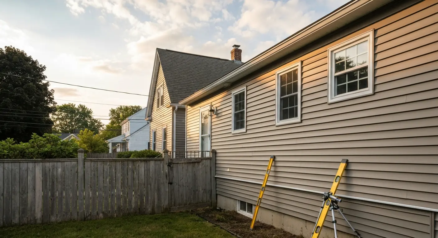 Composite siding installation