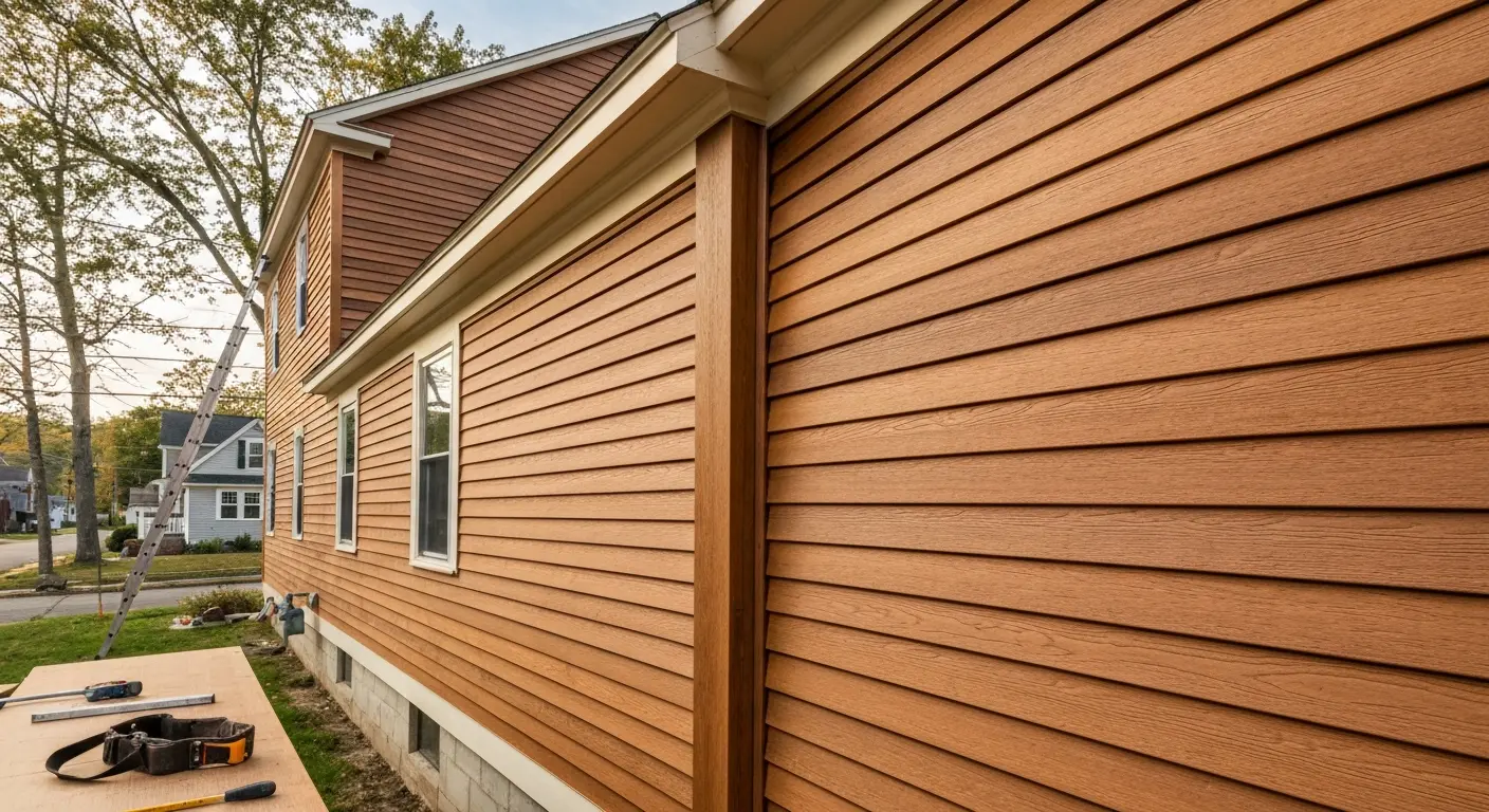 Composite siding installation