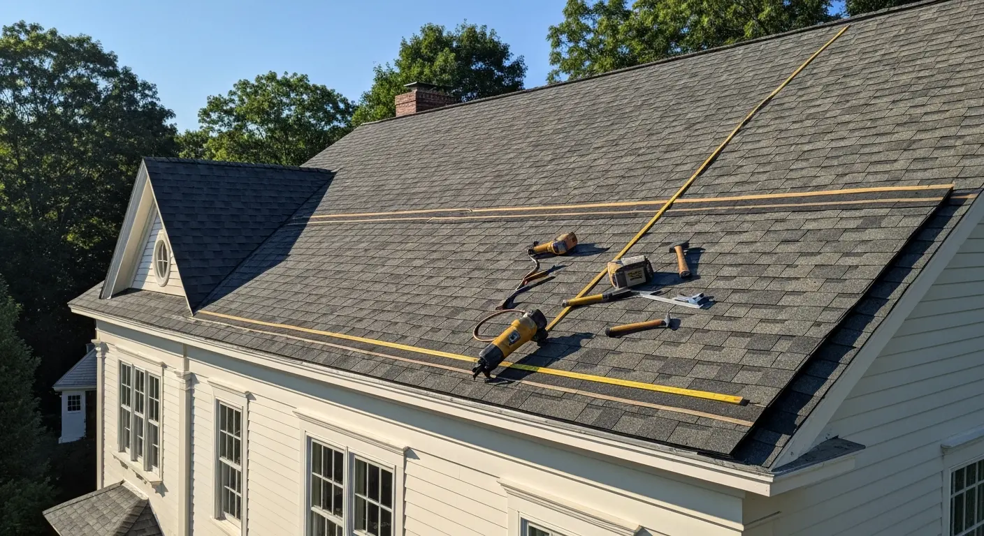 Asphalt shingle roof
