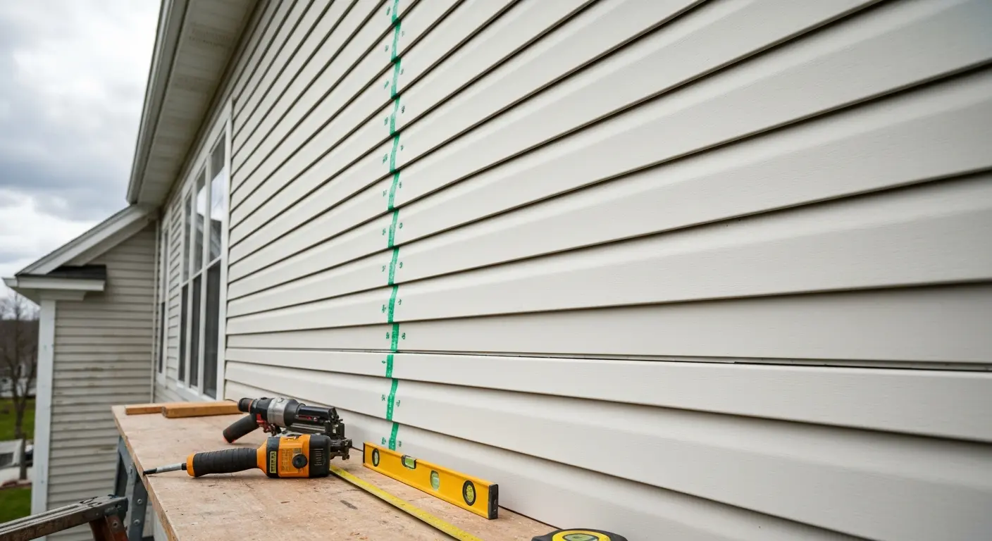 Siding repair work
