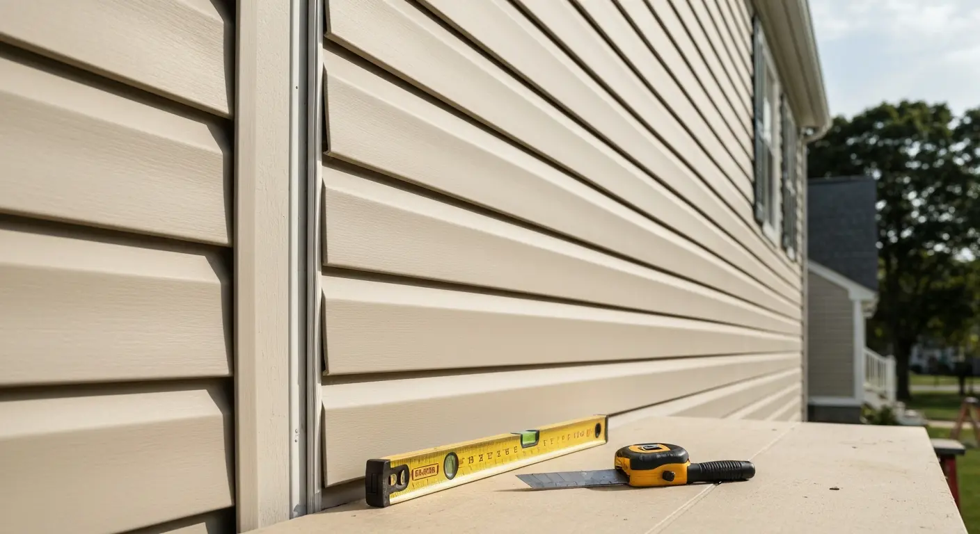 Siding repair on Bristol residence