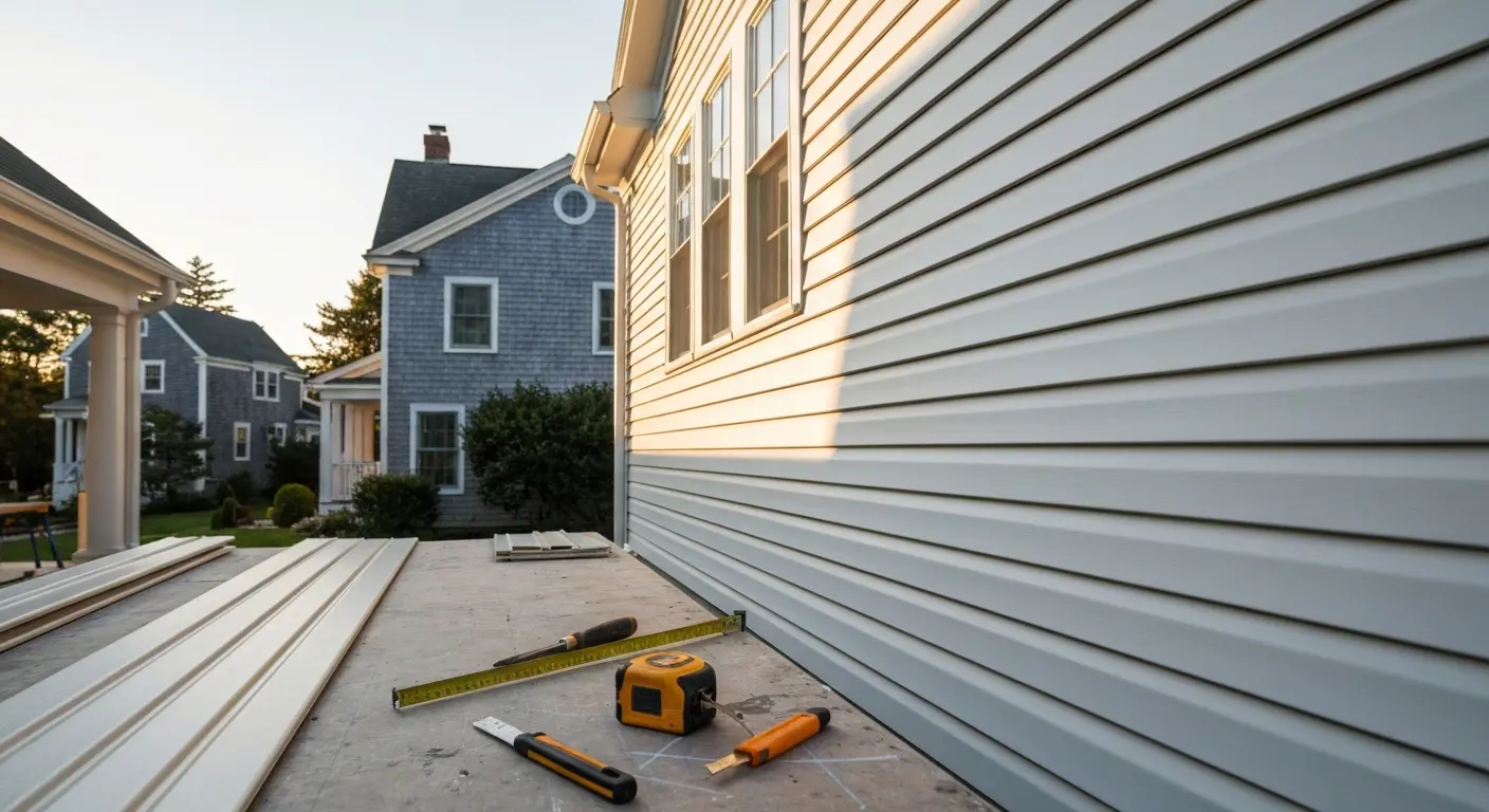 Vinyl siding installation