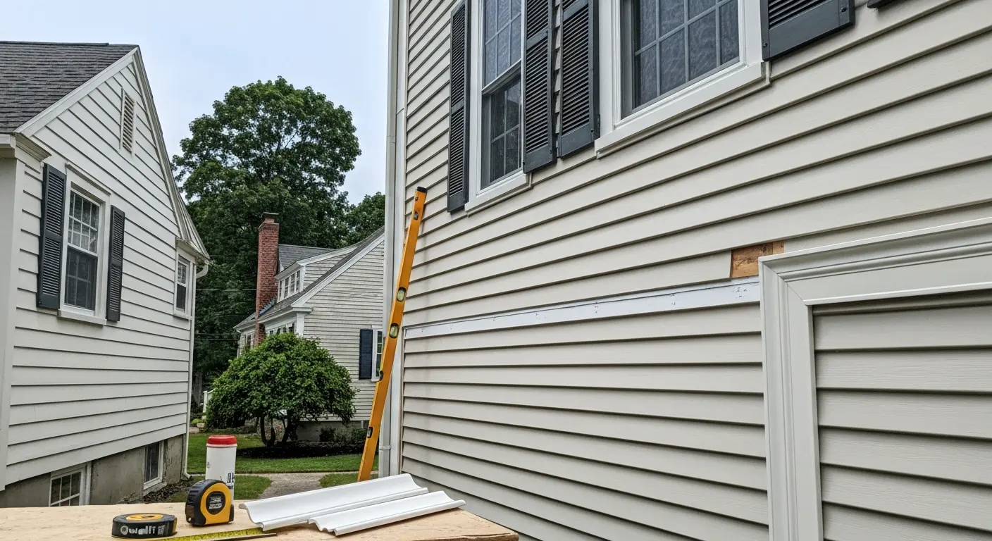 Vinyl siding installation