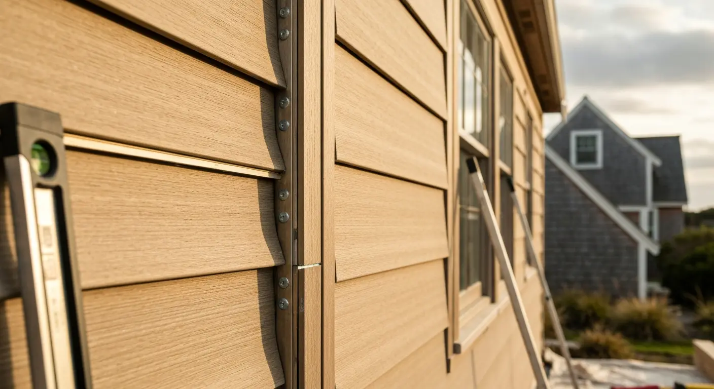 Composite siding installation