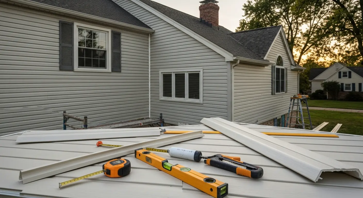 Vinyl siding installation