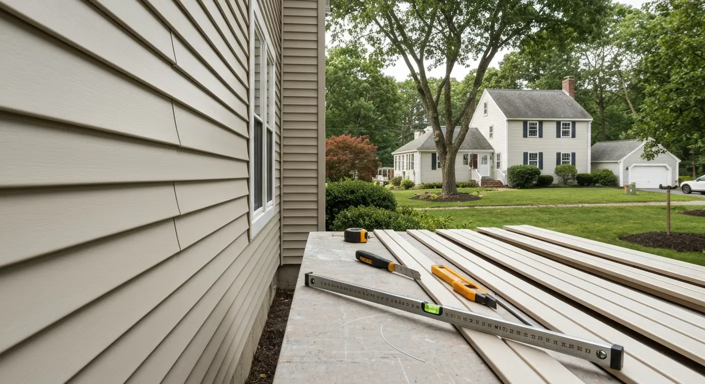 Vinyl siding installation in Simsbury