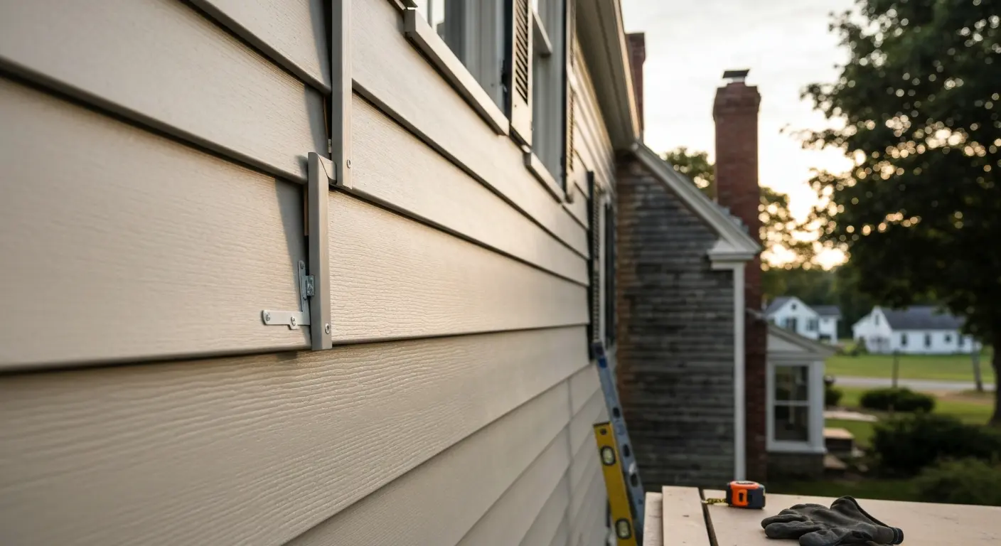 Composite siding installation