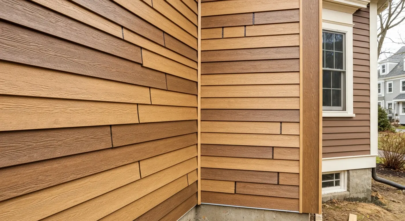 Composite siding on Middletown home