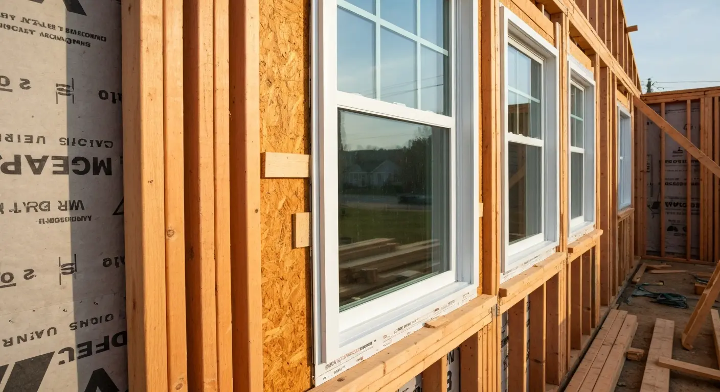 New construction window installation