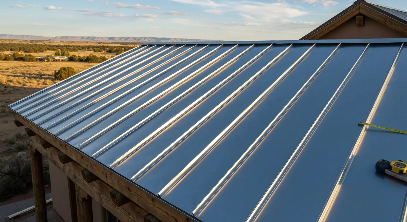 Metal roof installation