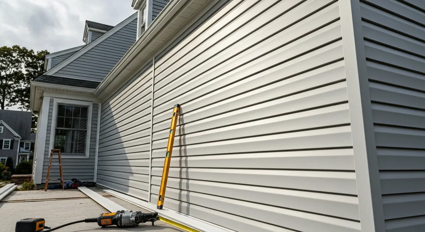 Vinyl siding installation