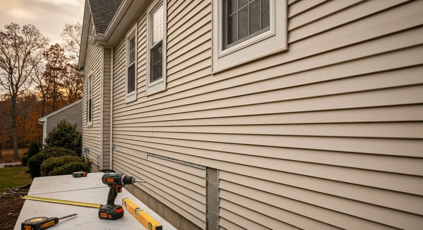 Vinyl siding installation