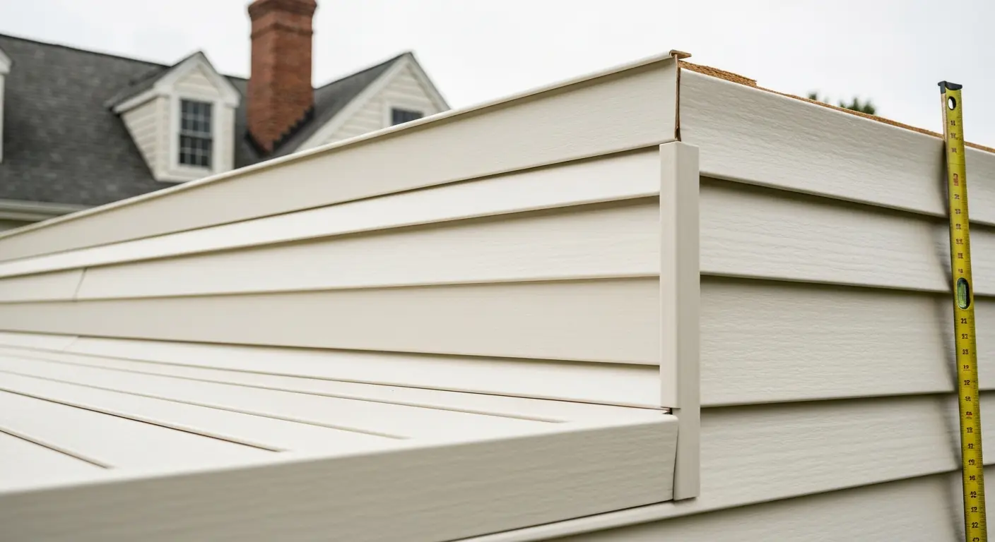 Vinyl siding installation on Wallingford home