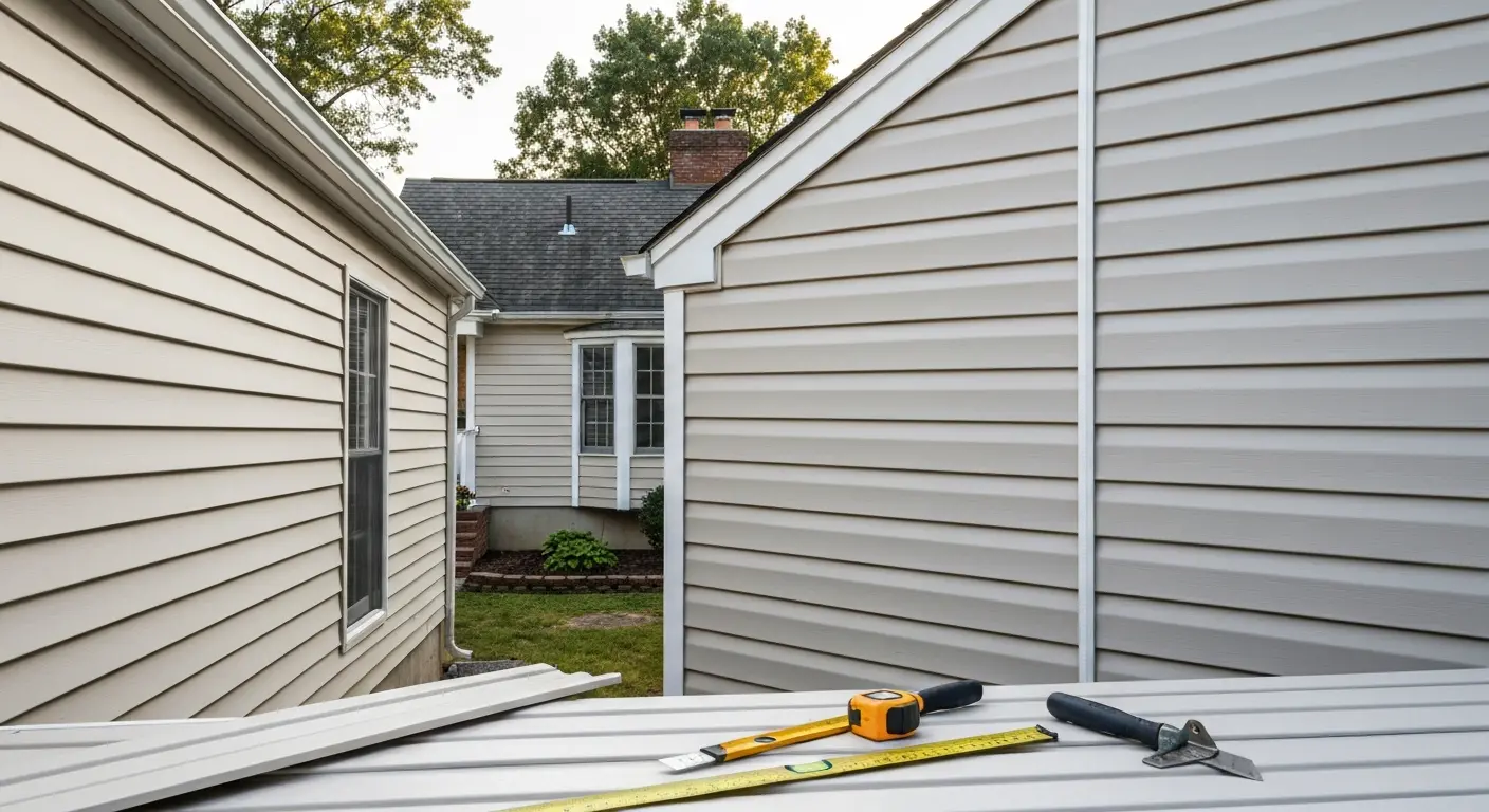 Vinyl siding installation