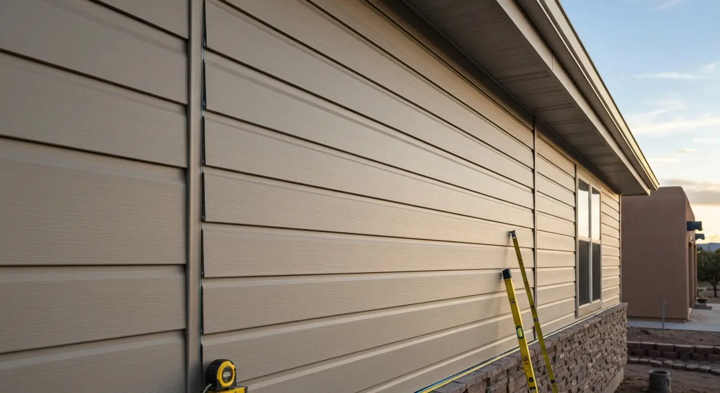 Composite siding installation