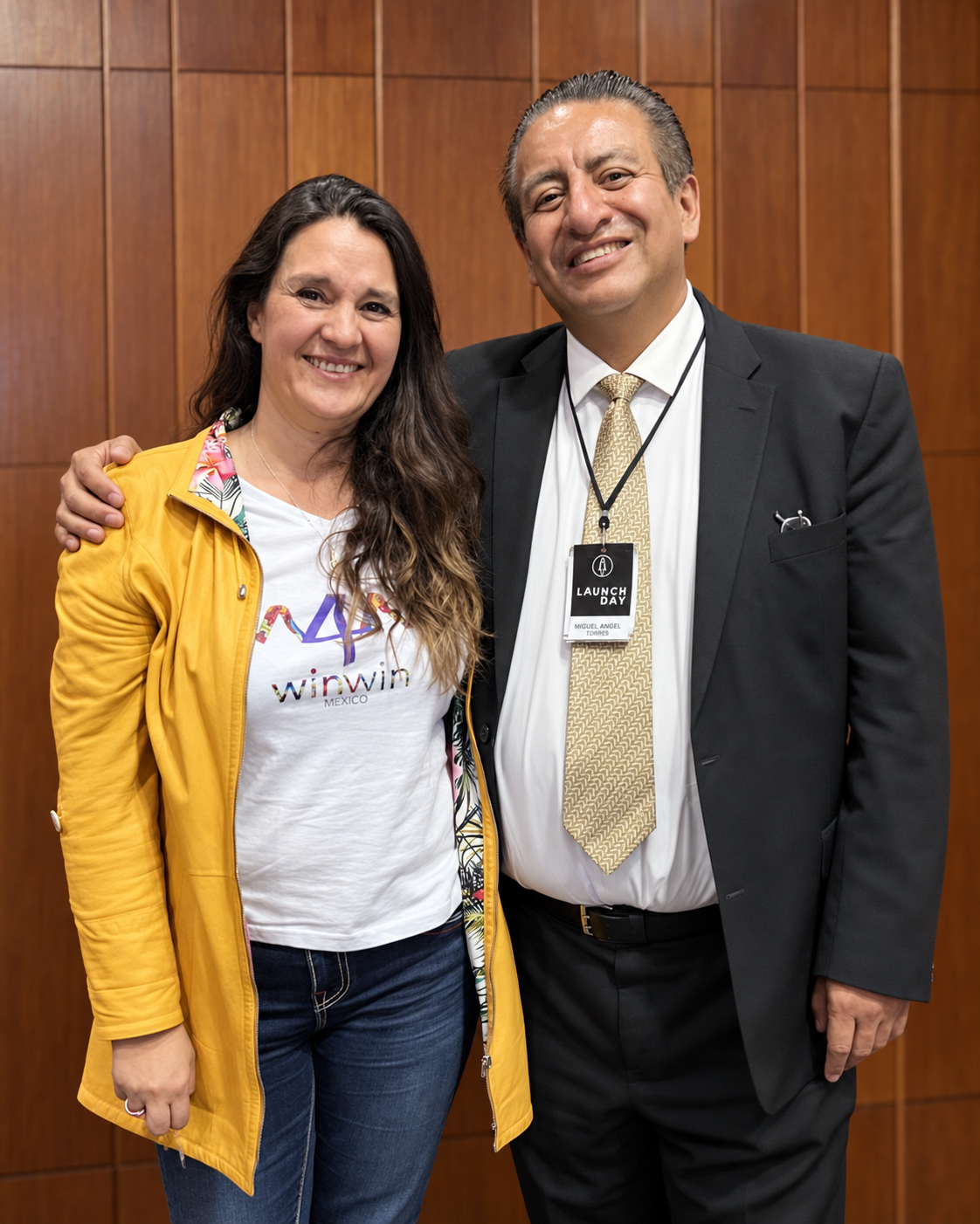 Miguel Torres con su mentora Bere Ramos