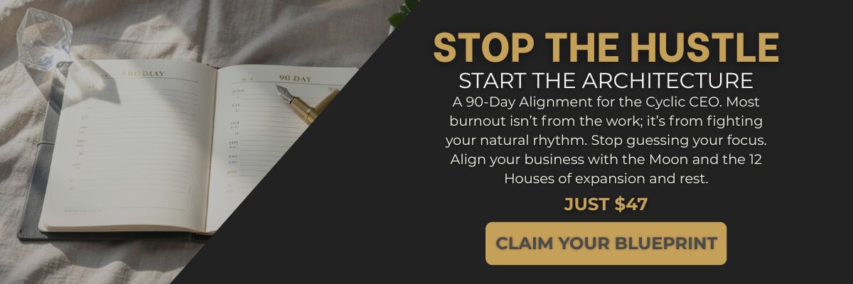 Minimalist executive desk with a charcoal 90-day lunar rhythm planner and gold fountain pen for the cyclic CEO. Minimalist executive desk with a charcoal 90-day lunar rhythm planner and gold fountain pen for the cyclic CEO.