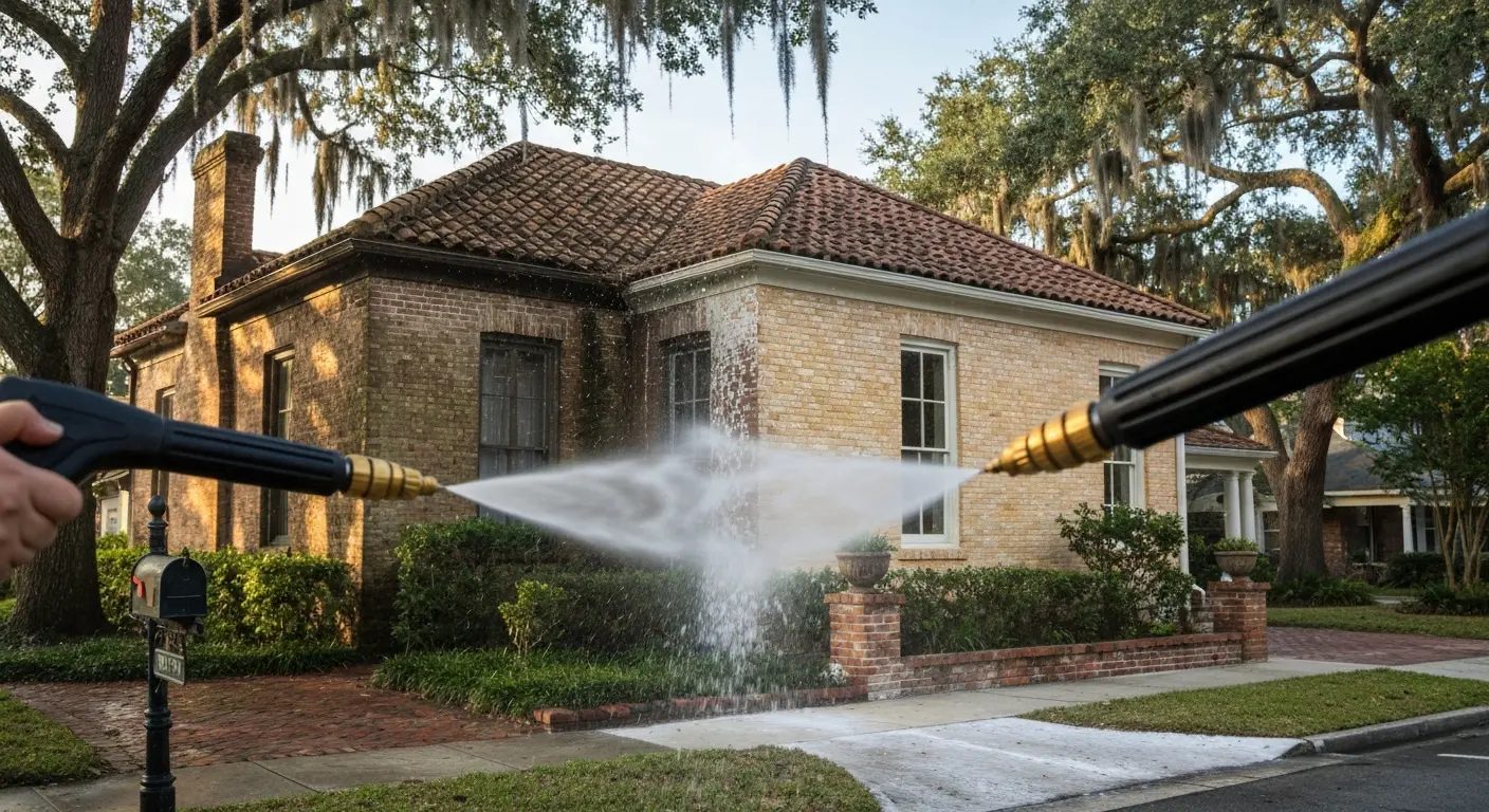 House pressure washing in Lake Worth