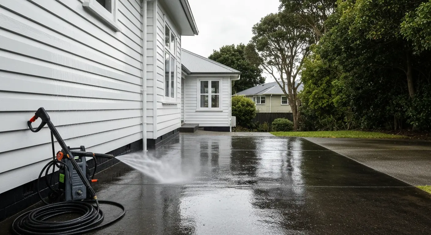 House pressure washing Wellington exterior