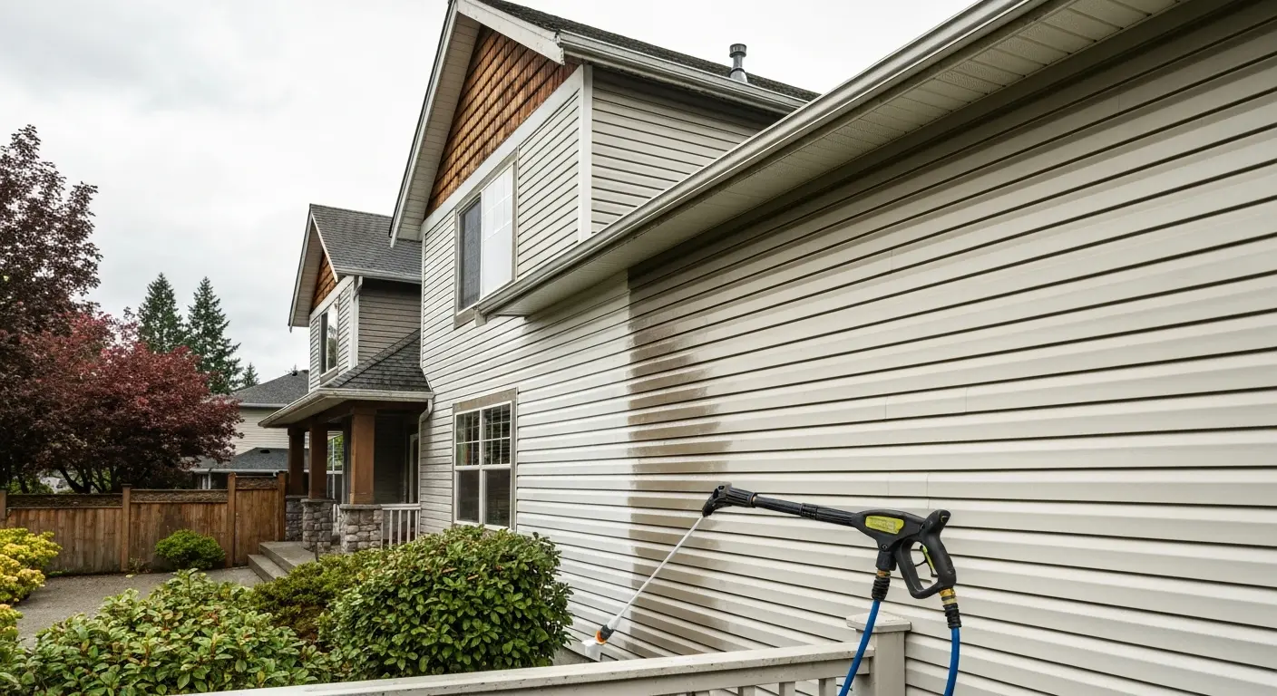House siding cleaning
