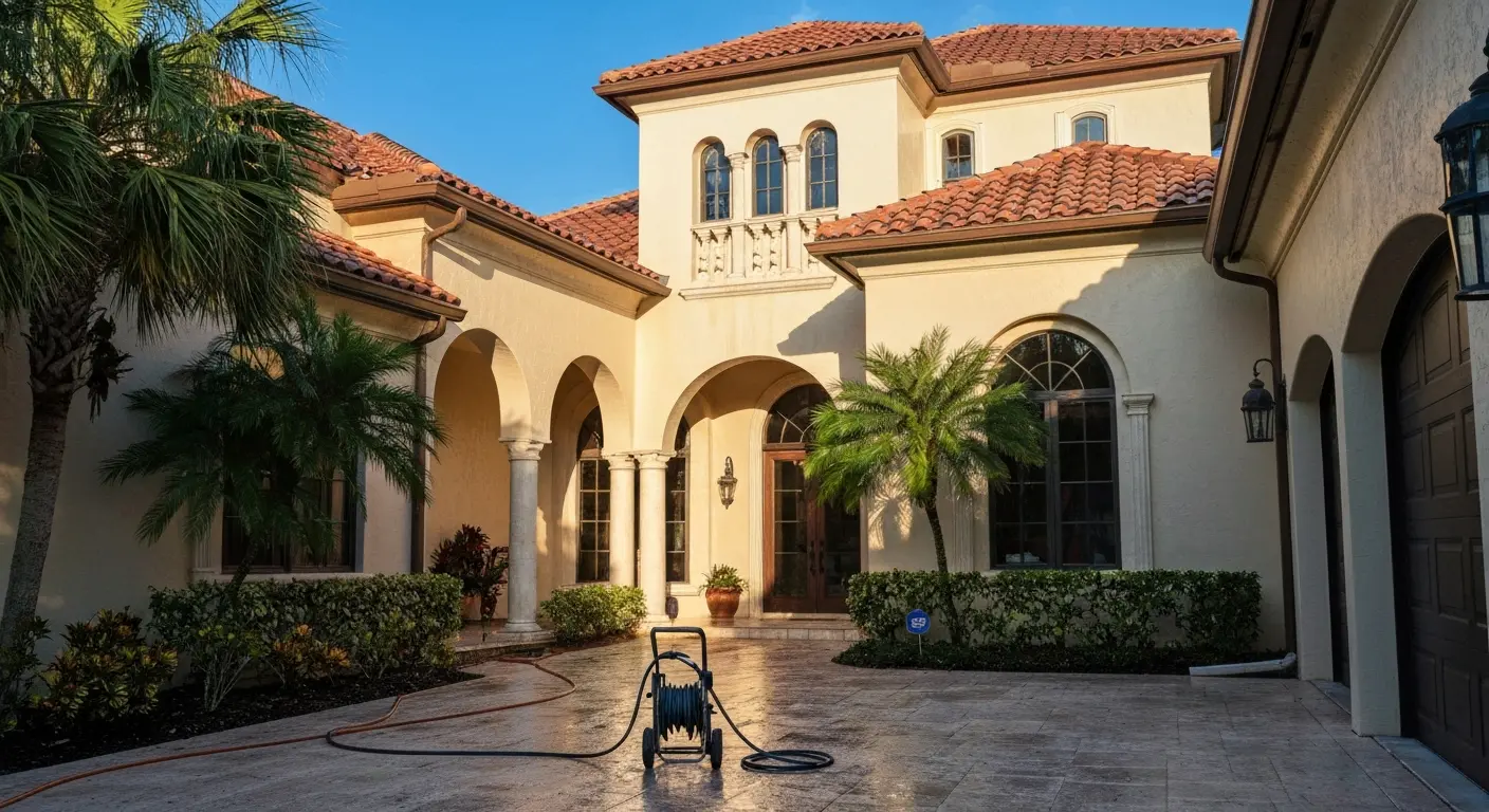 House pressure washing