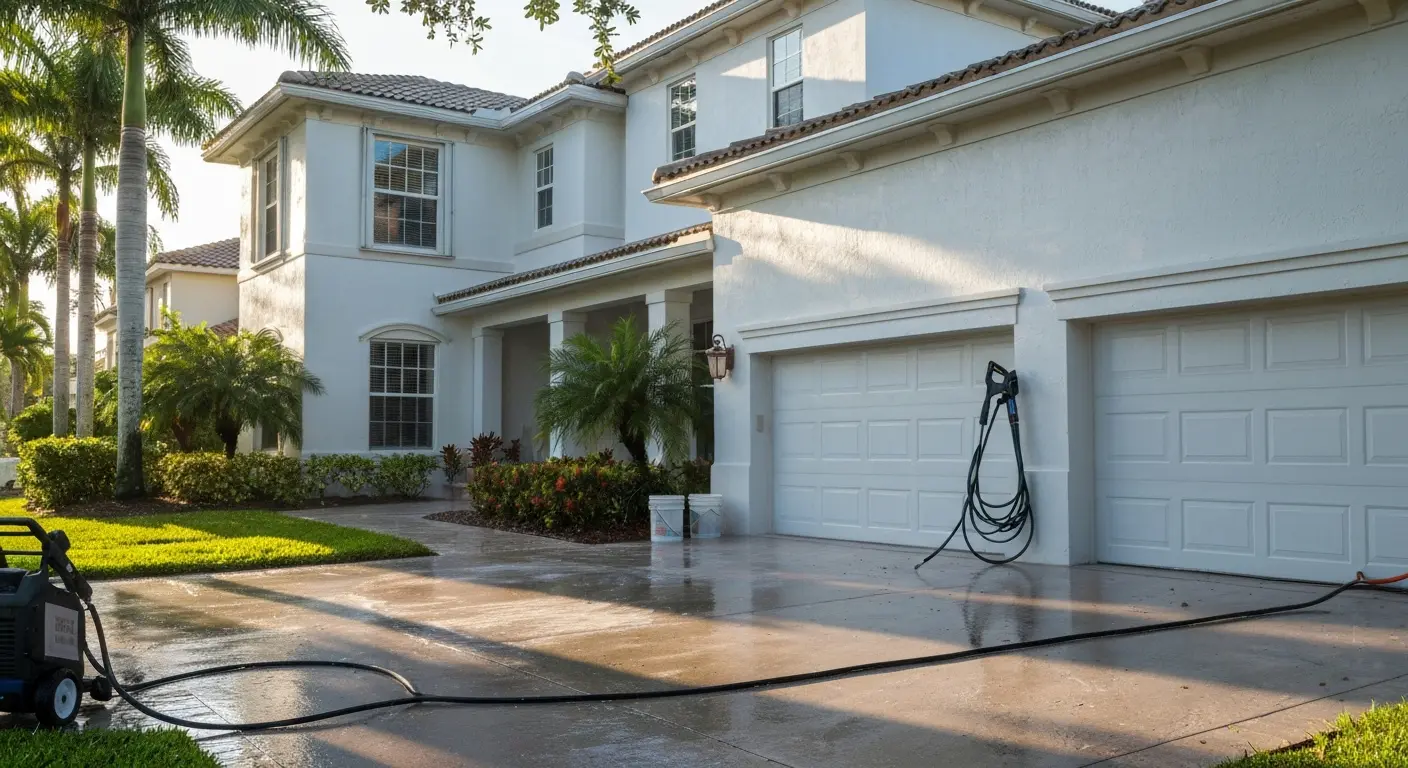 House pressure washing