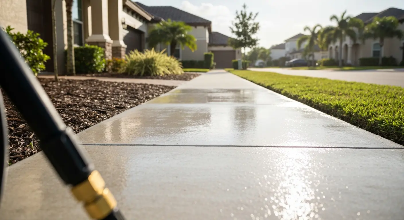 Sidewalk and walkway cleaning Wellington