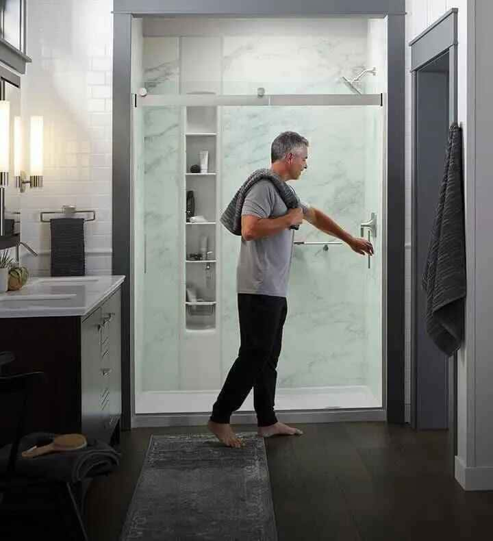 Bathtub into a Shower