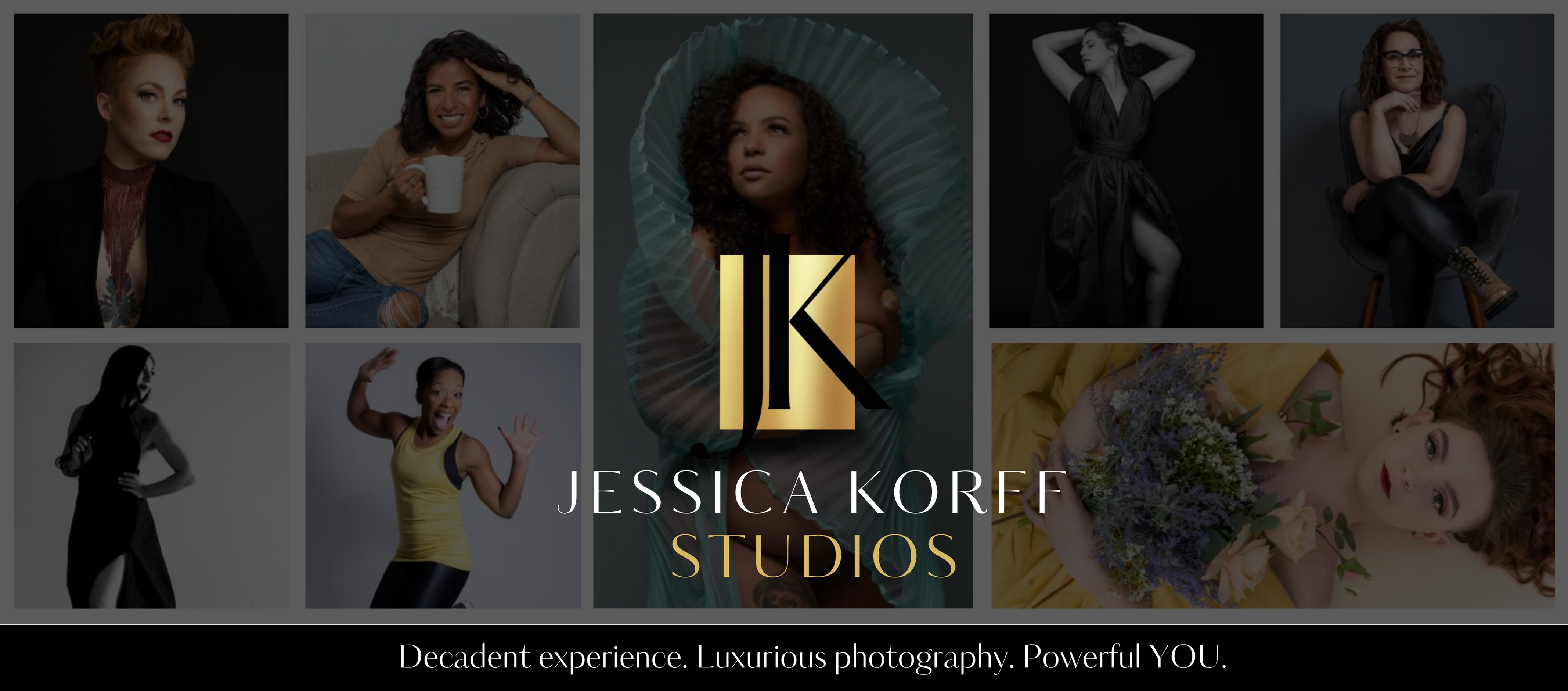 Image collection including Maternity, Senior and Business branding images