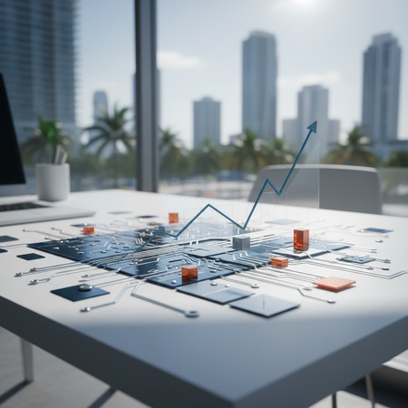 Arbitrage Marketing team working in modern office space