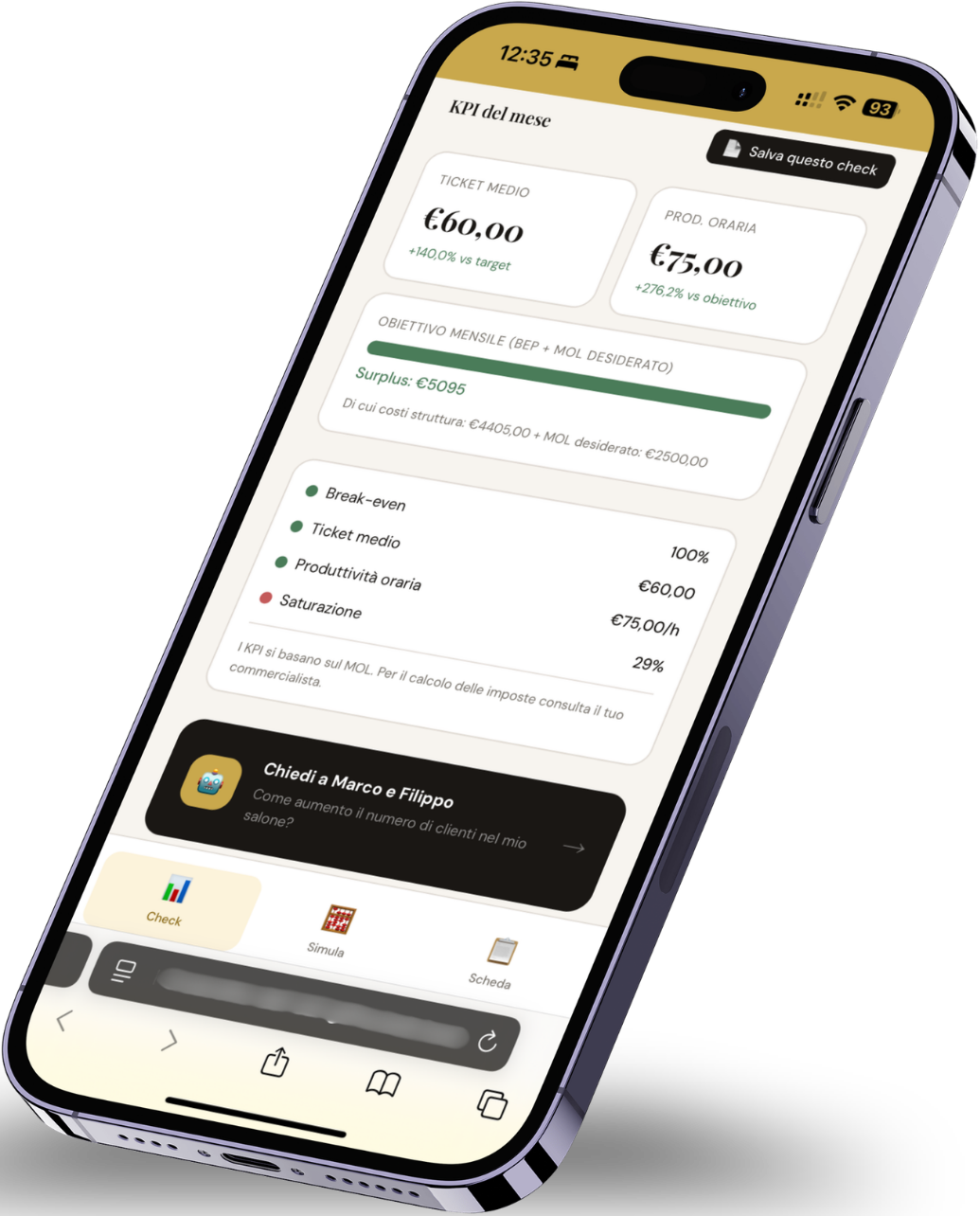 Il Cruscotto del Salone