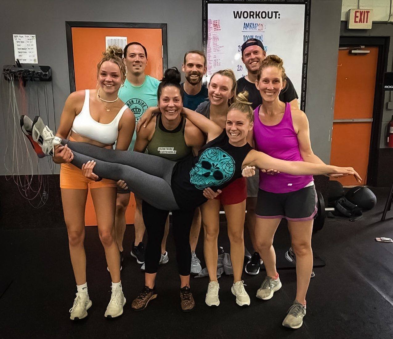 Iron Tribe athletes after a workout