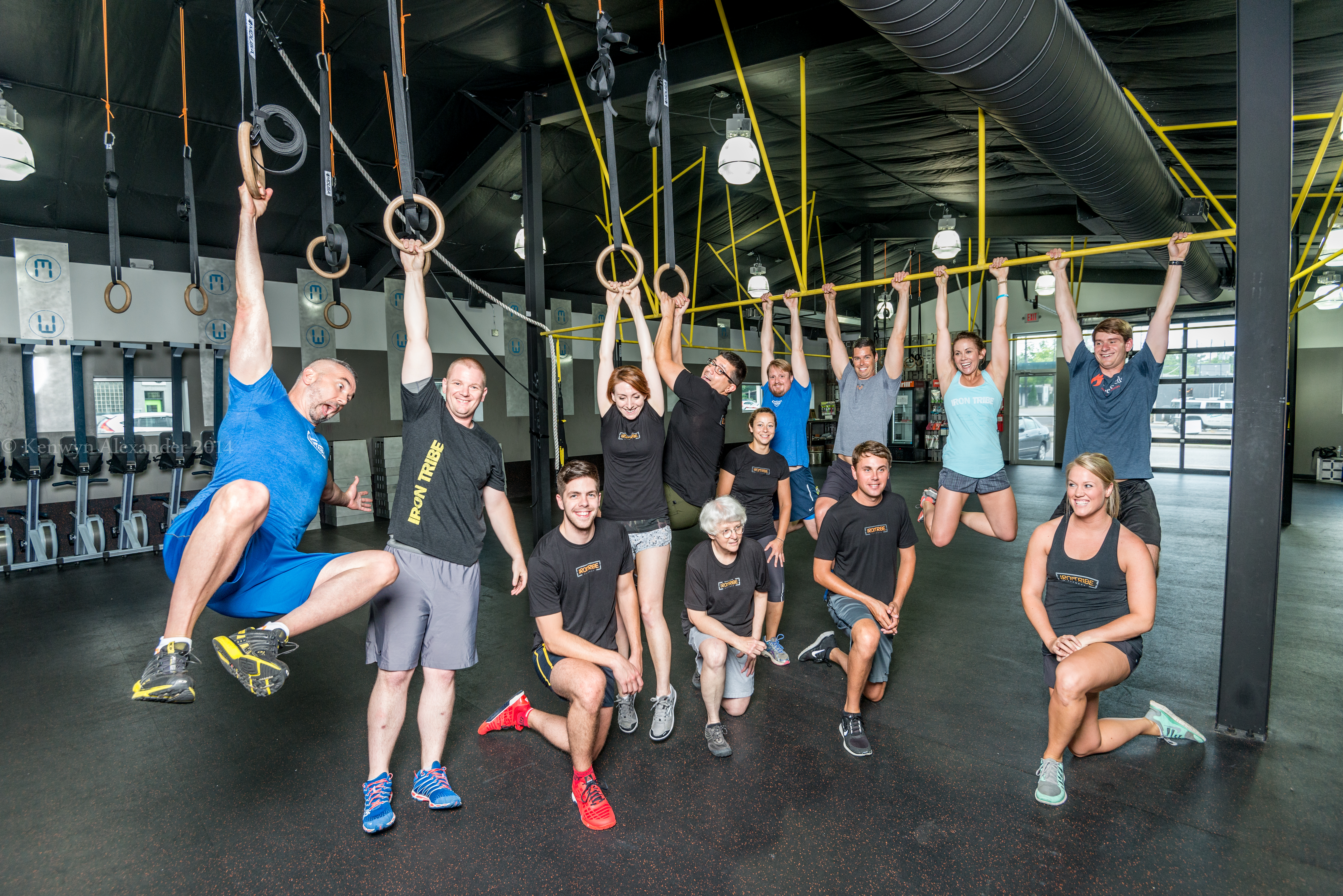 Iron Tribe athletes having fun after class