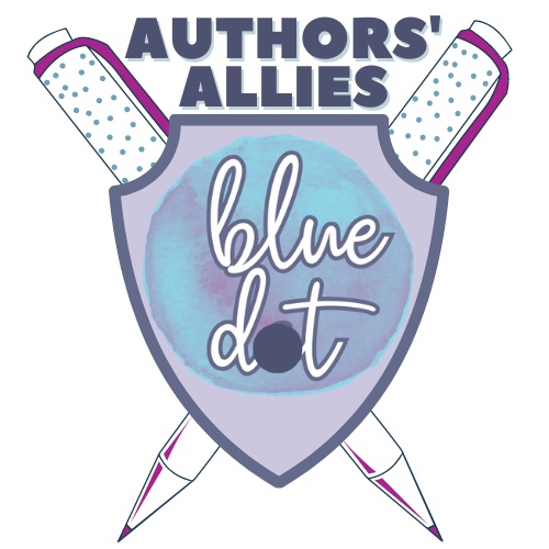 Authors' Allies by Blue Dot logo