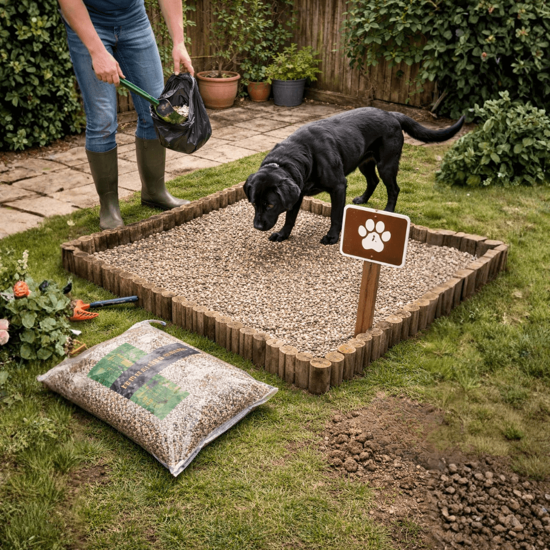 gravel doggy toilet