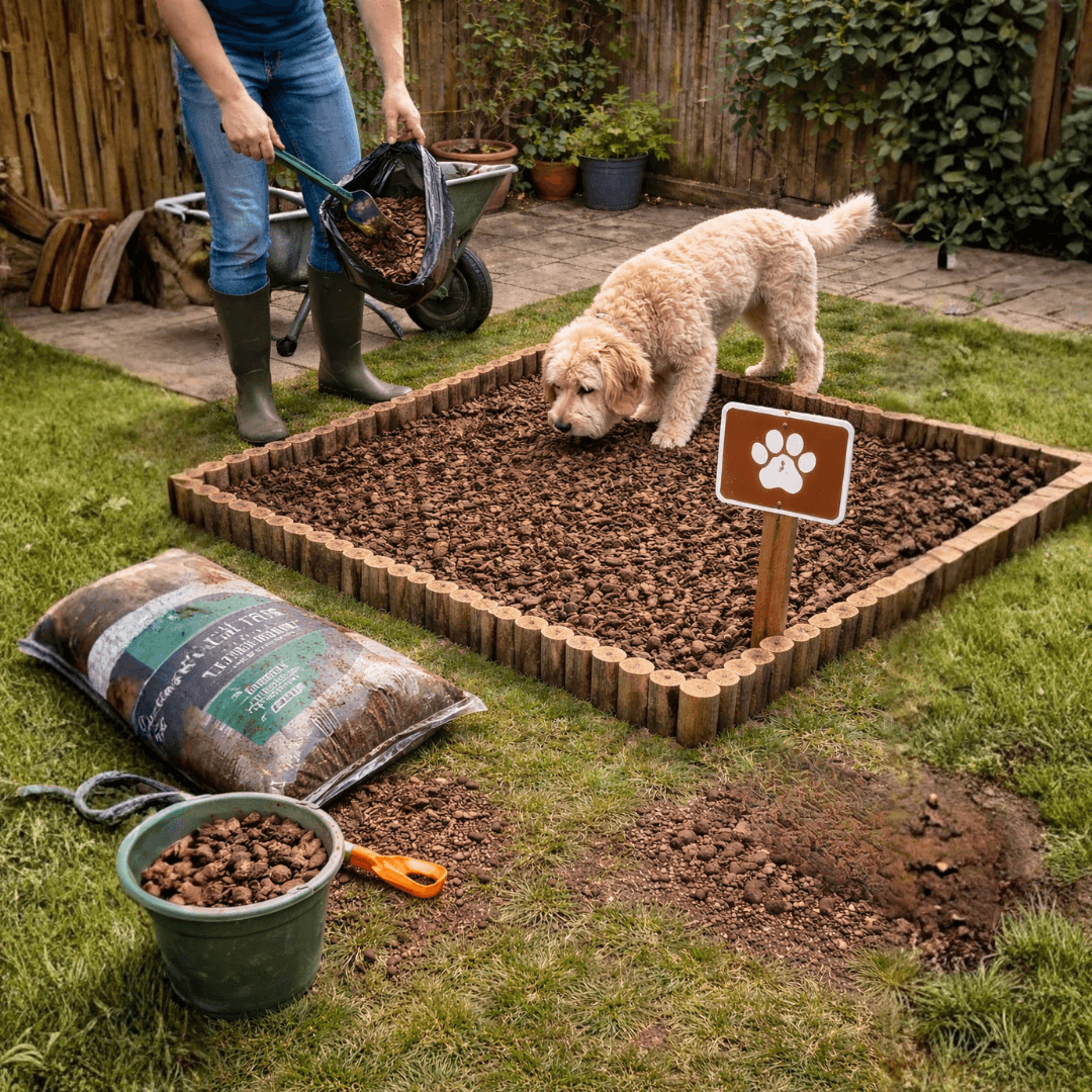 Bark doggy toilet area