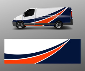 Service van with custom commercial fleet wrap design
