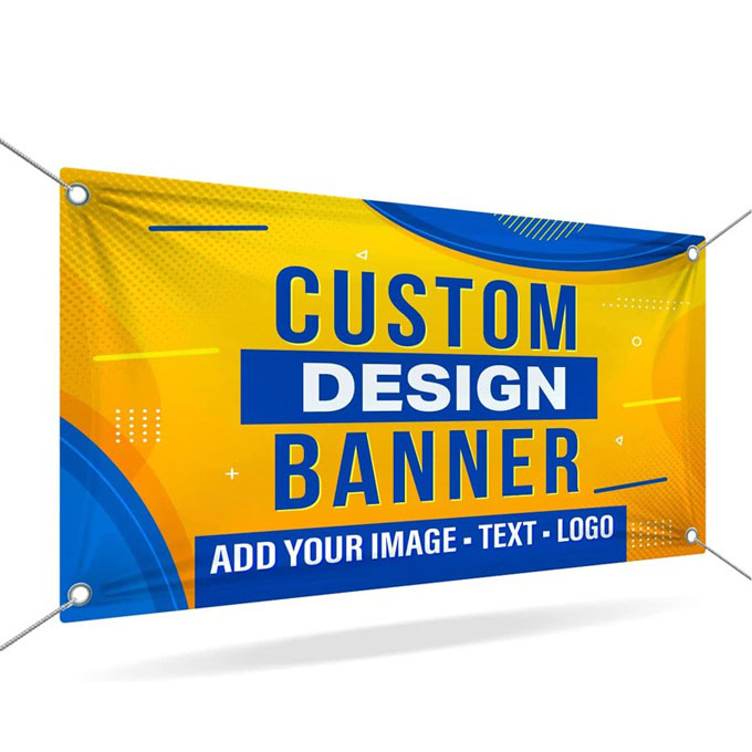 Custom large-format flex banner design template