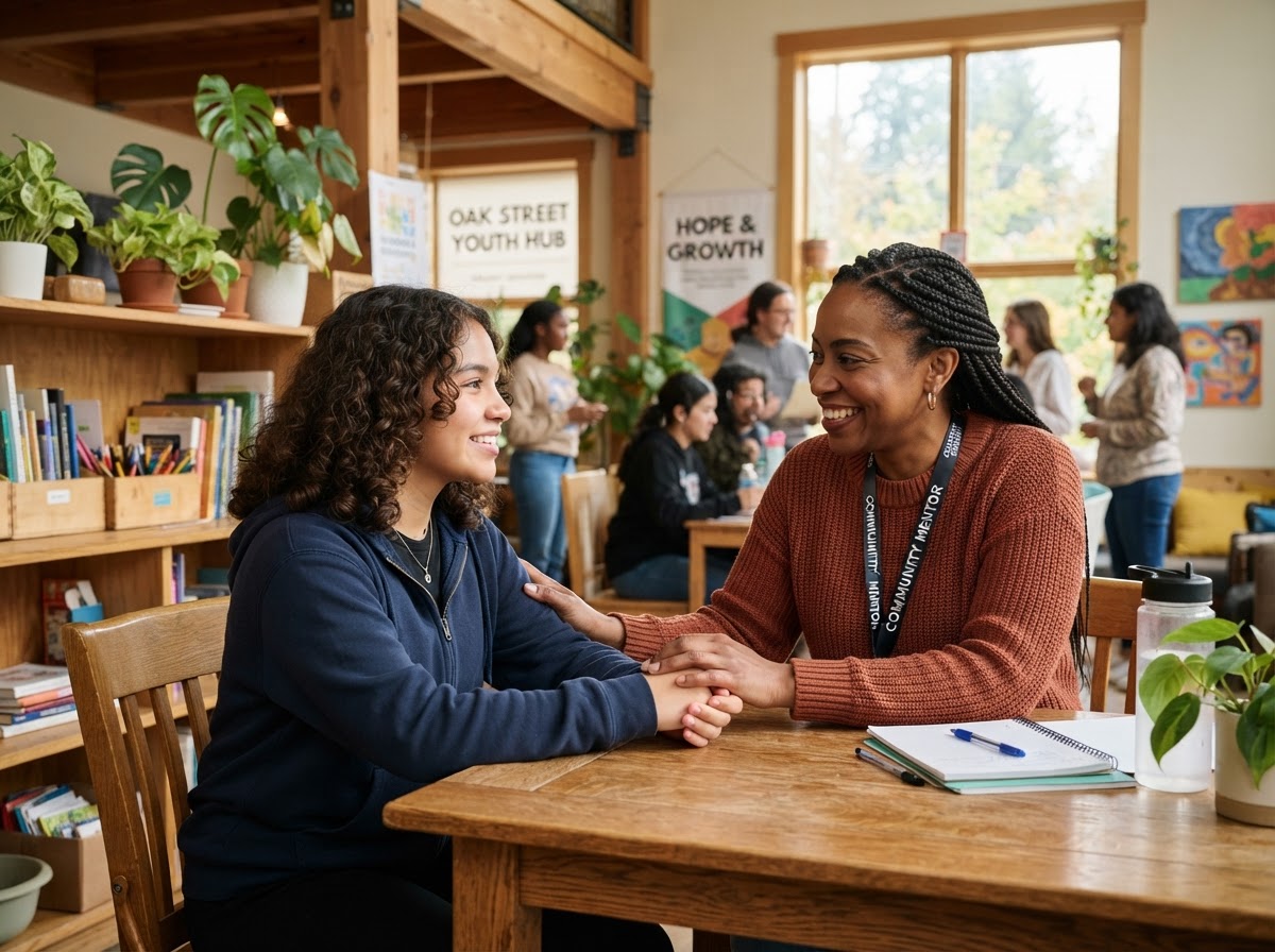 A young person growing with confidence and hope