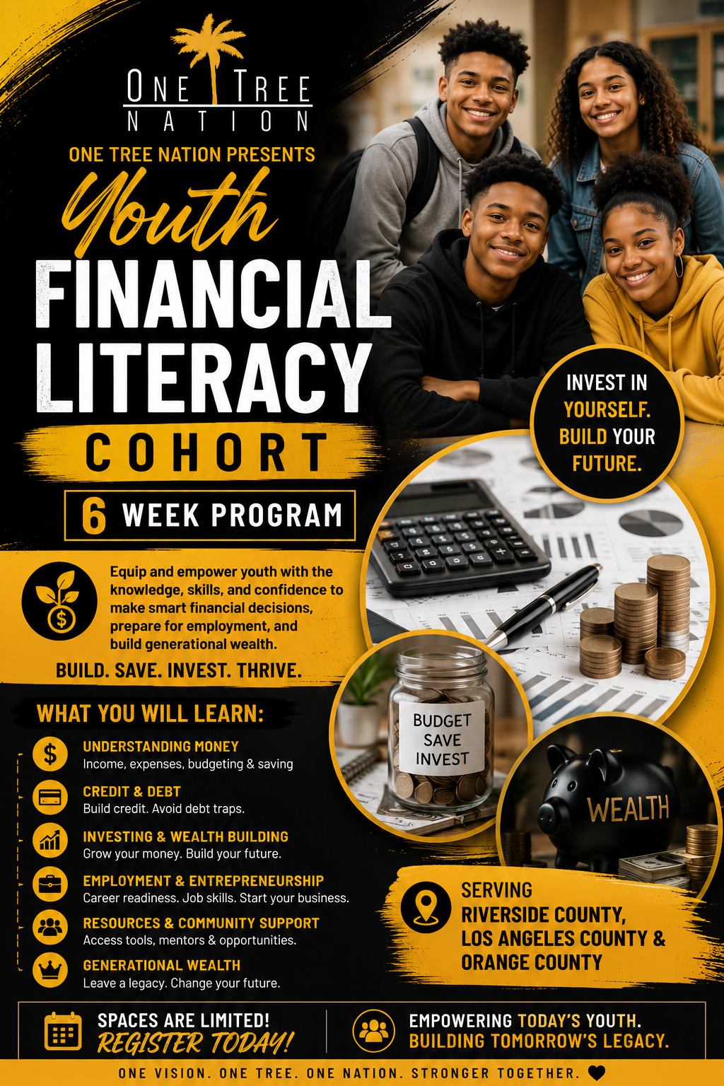 Youth Financial Literacy Cohort flyer