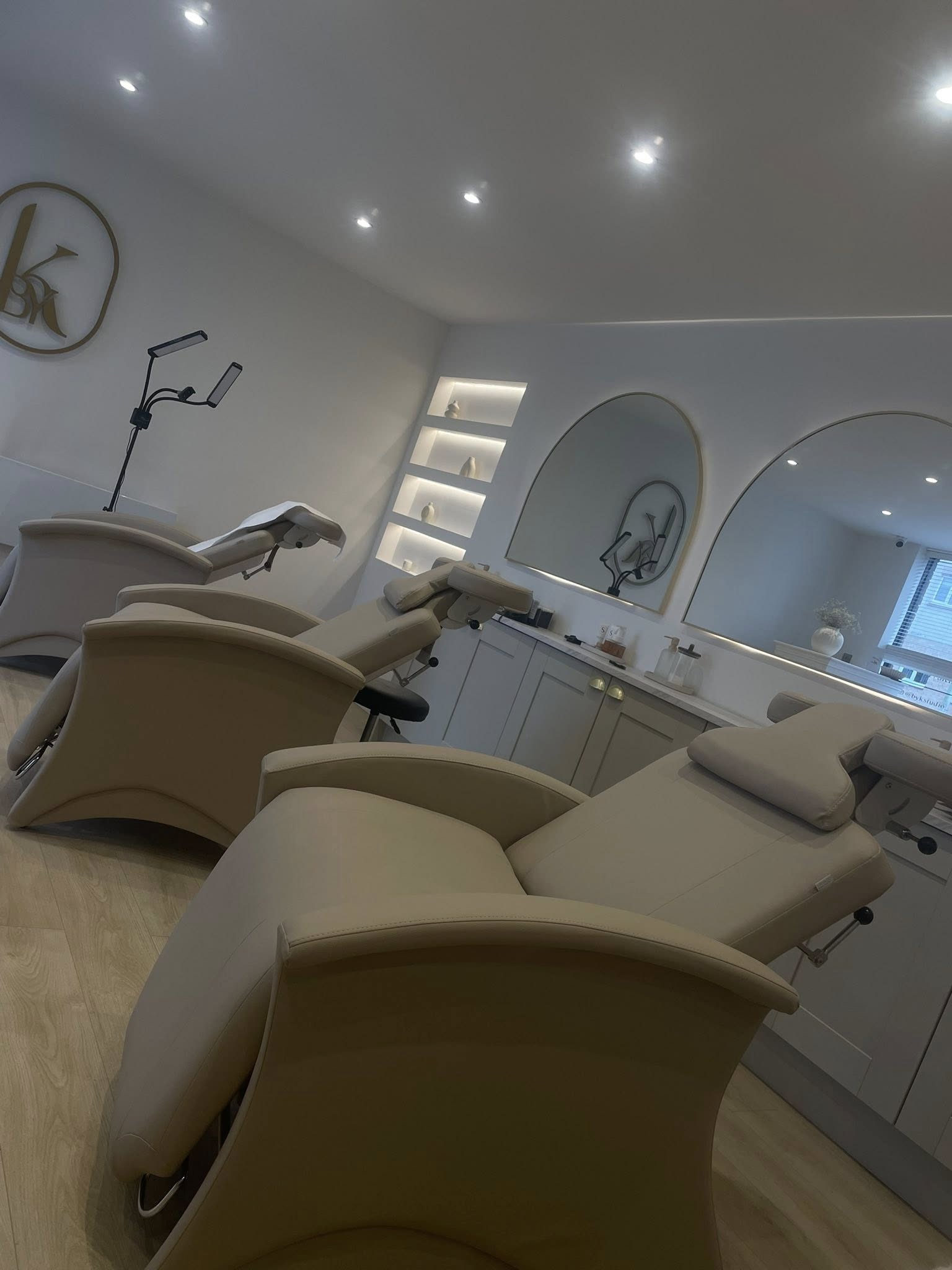 Interior of Molls Studio — a private salon room on Lochnell Street, Lochgilphead.