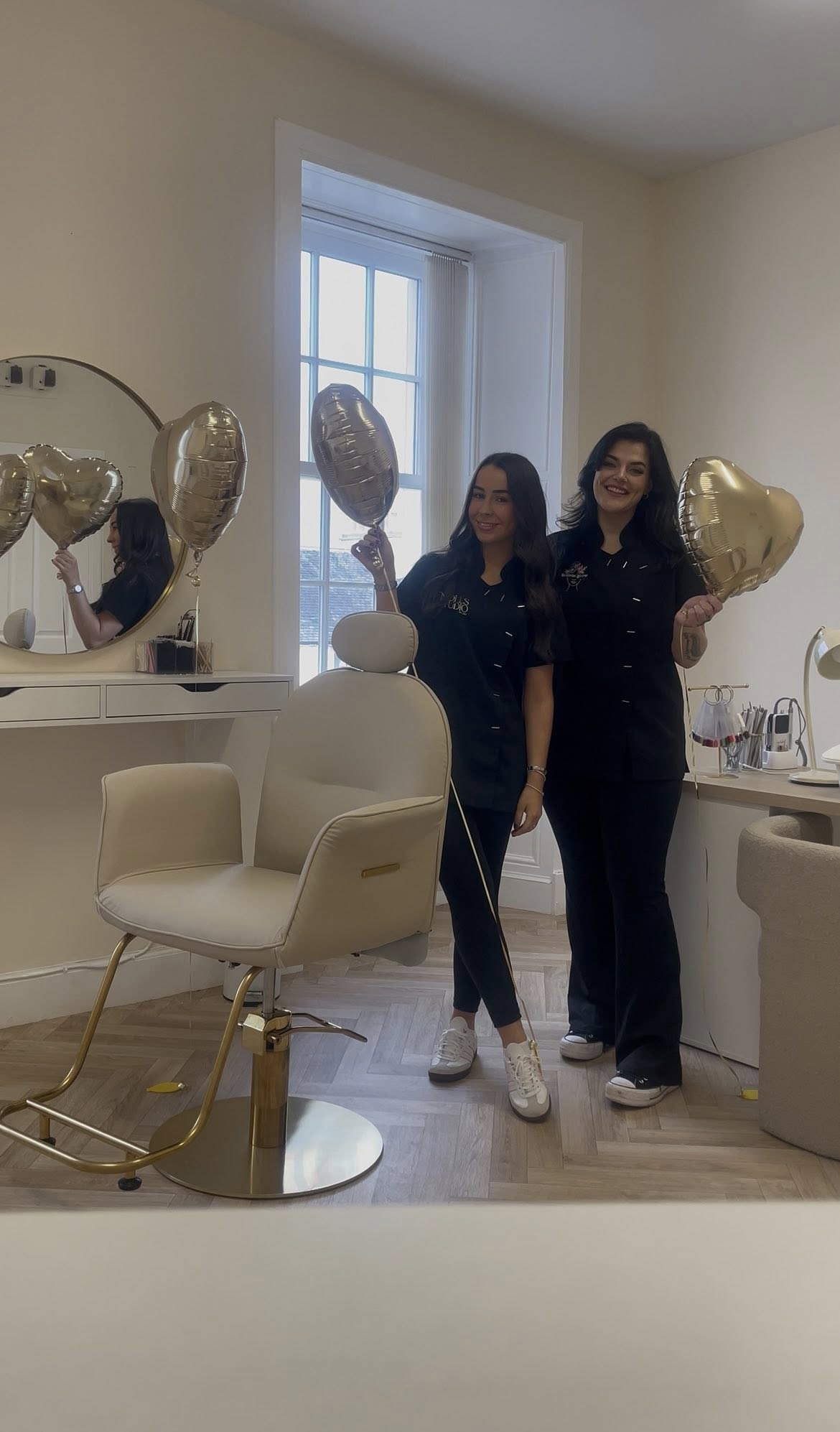 Interior of Molls Studio — a private salon room on Lochnell Street, Lochgilphead.