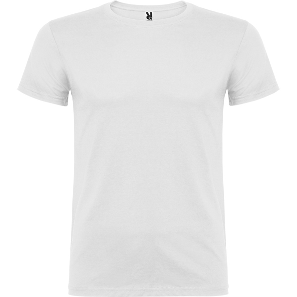 Tricou alb cu logo brodat