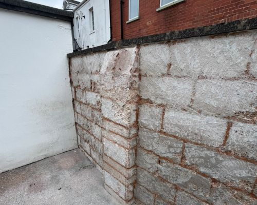 Plastering preparation with surfaces protected ahead of interior plastering work