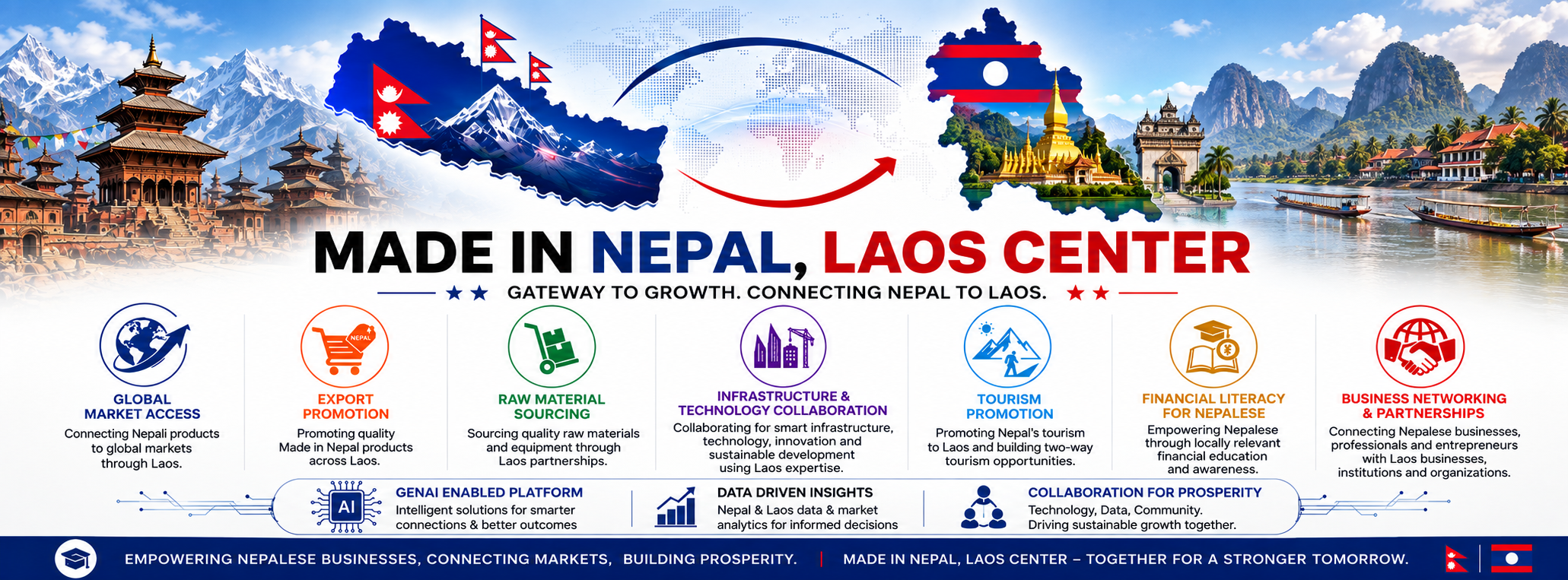 Made in Nepal, Laos Center cover
