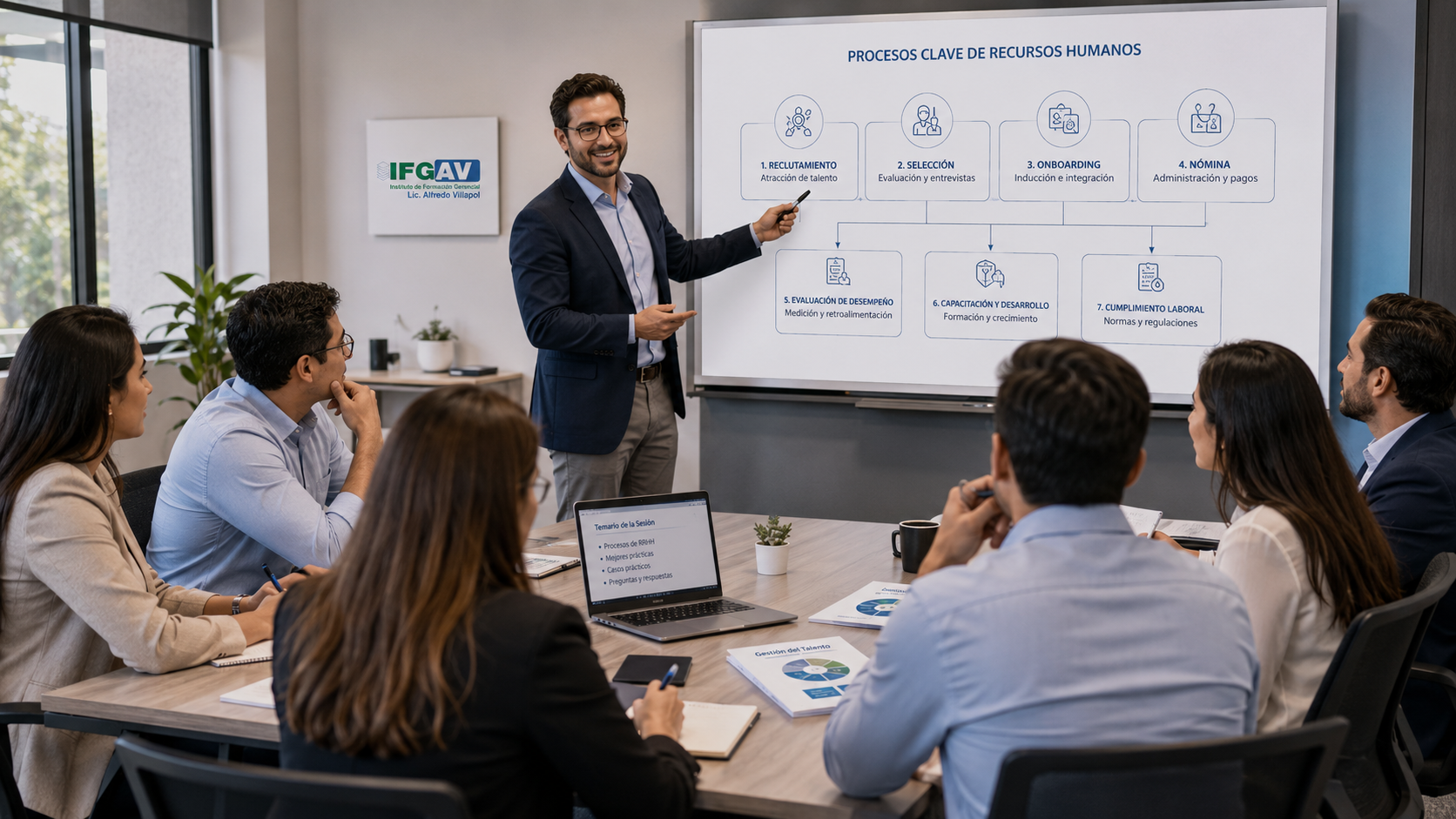 Equipo IFGAV en reunión estratégica