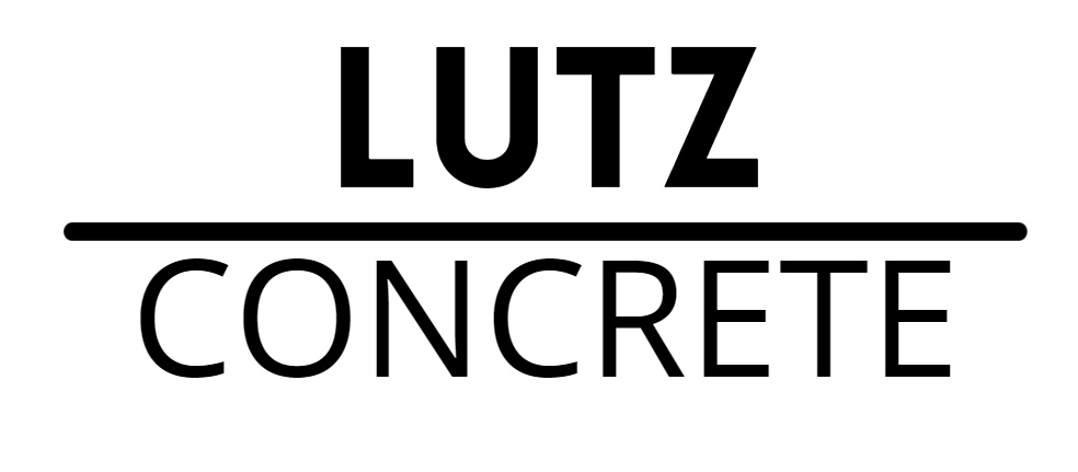 Lutz Concrete Black Logo