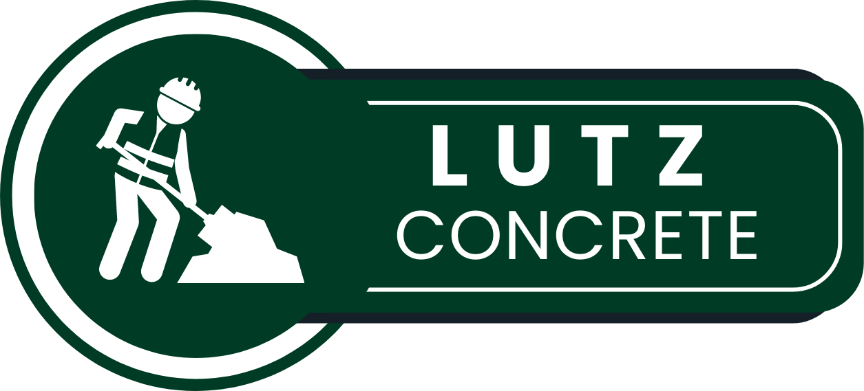 Lutz Concrete Black Logo