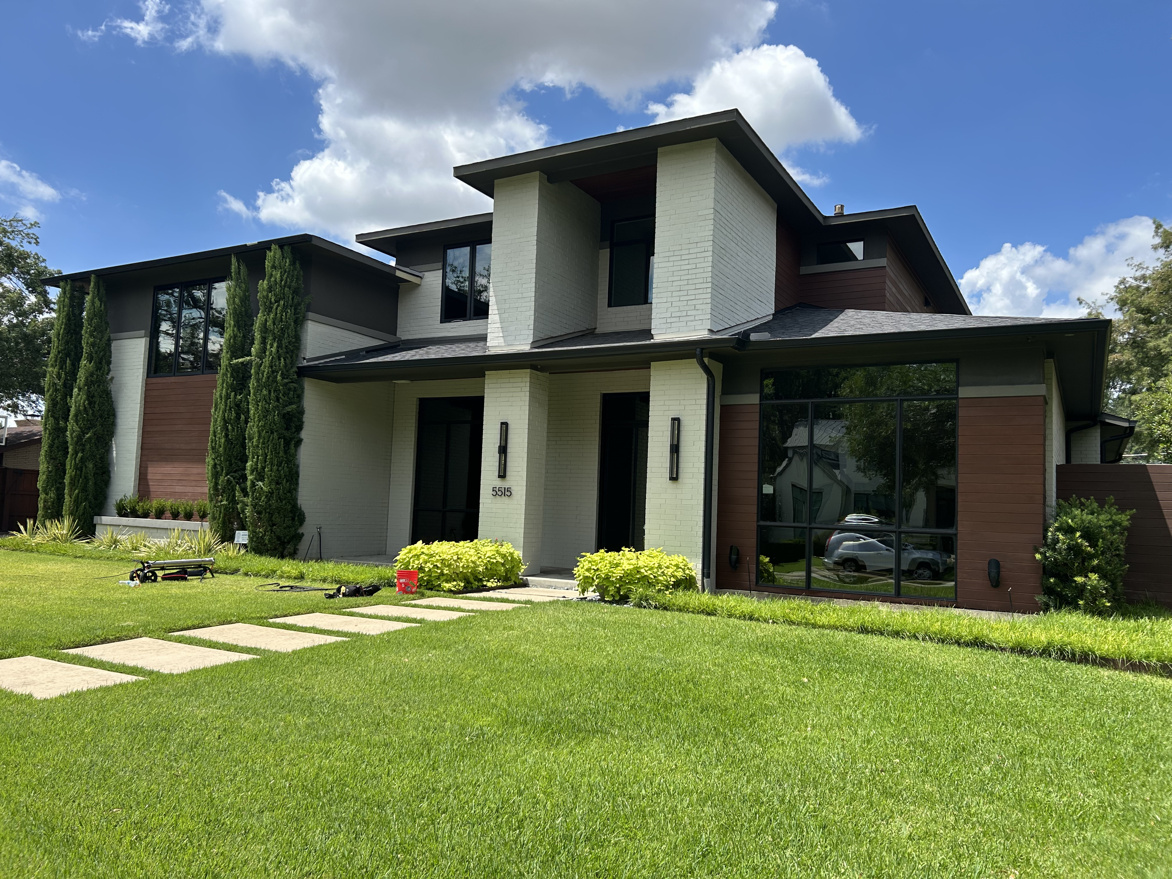 Completed exterior cleaning work in the Dallas Fort Worth area