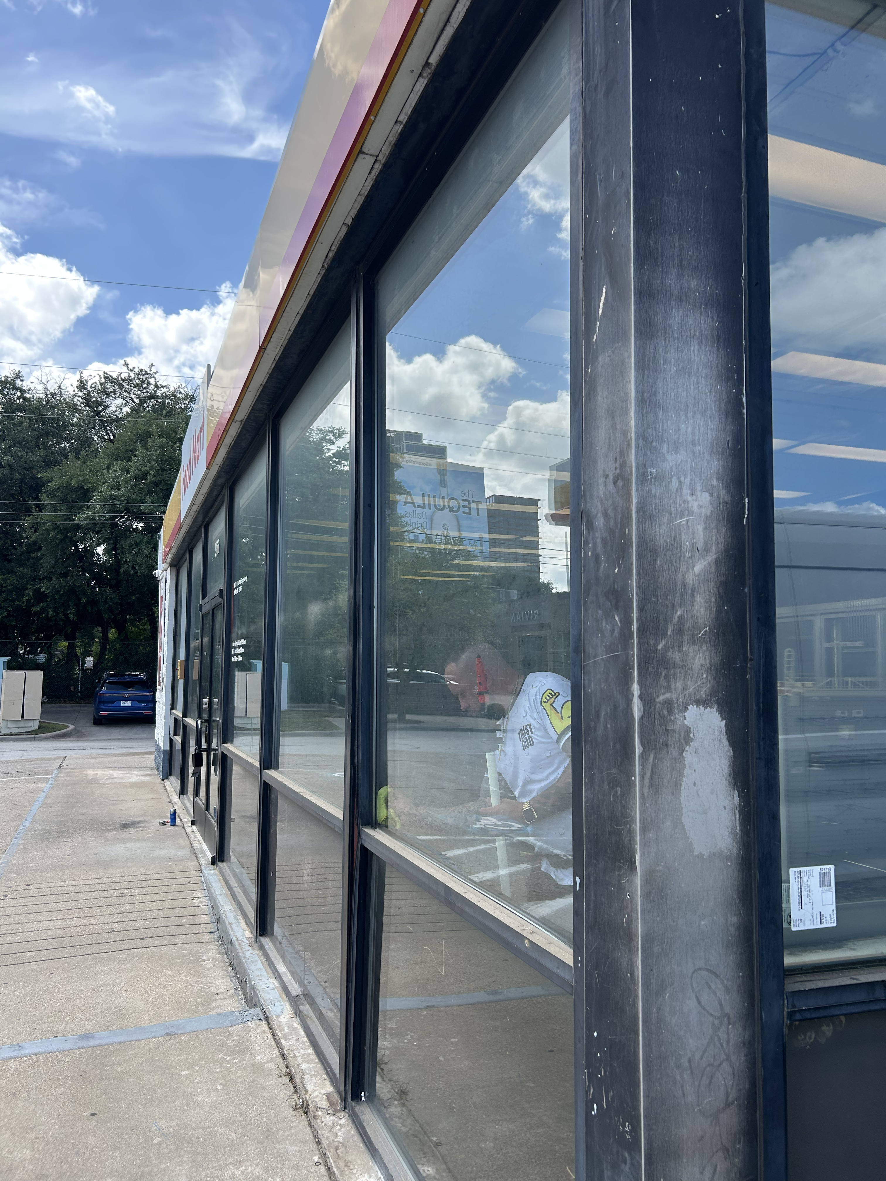 Before exterior cleaning in the Dallas Fort Worth area